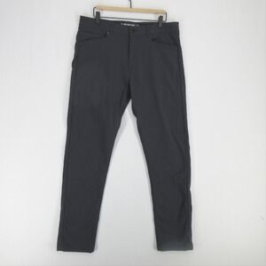 Western Rise AT Pants Mens 35 Gray Stretch Performance Travel Outdoor 5 Pocket